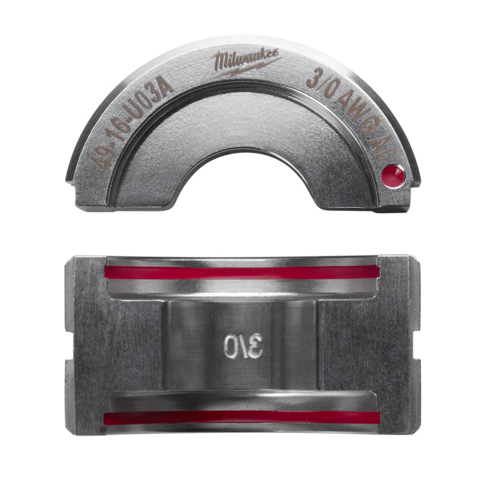 Milwaukee Electric 3/0  Aluminum U Style Die - MLW-49-16-U03A | MFVCanada.com