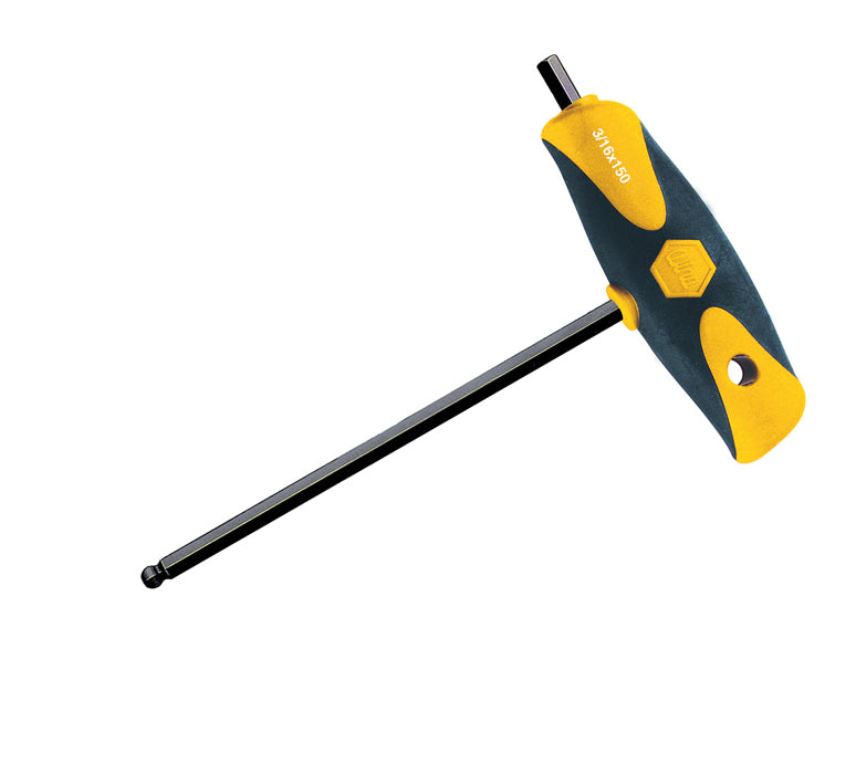 WIHA TOOLS Soft Grip Ball End Hex T-Handle 5/16" - WIH-33439 | GarageAndFab.com