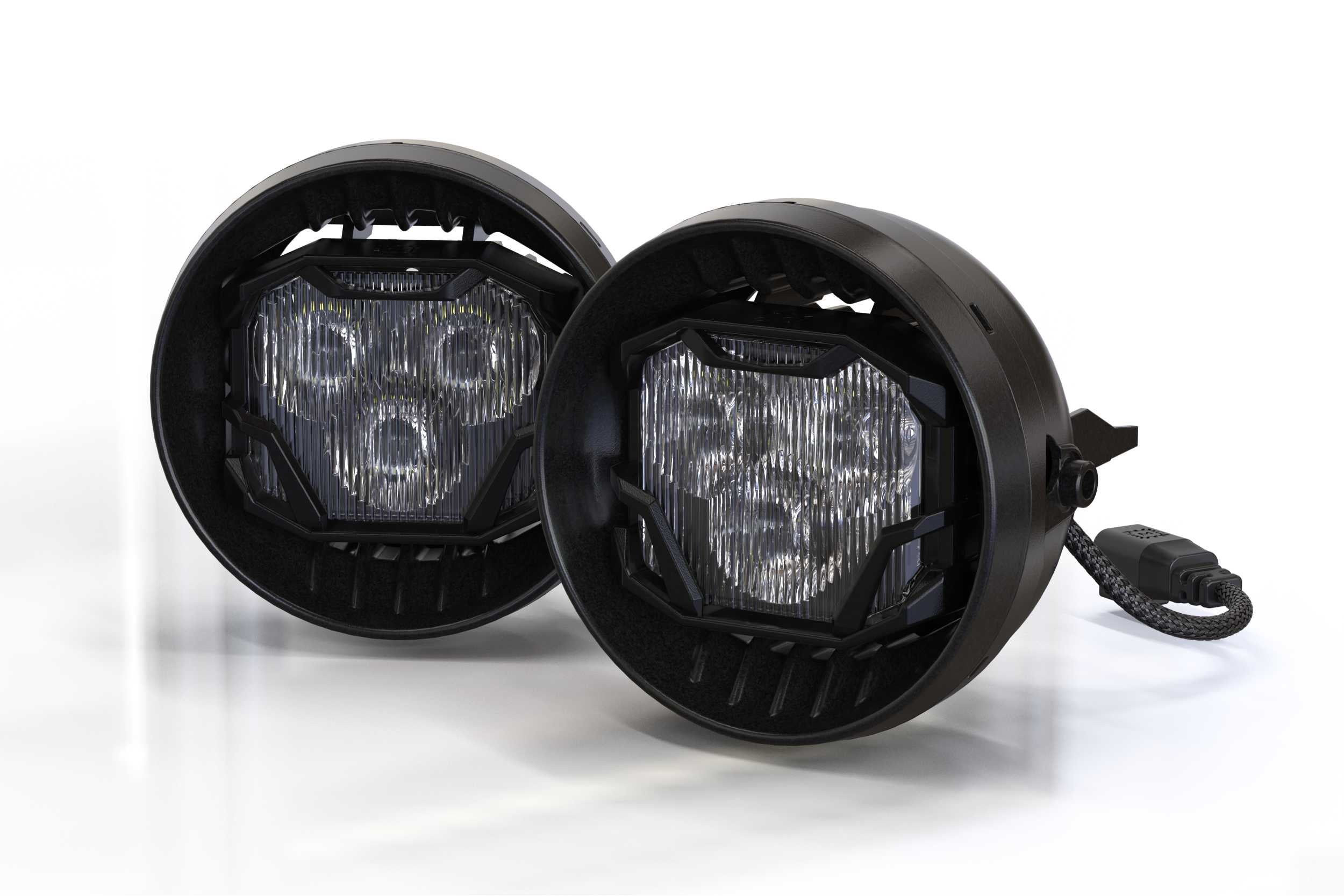 Morimoto 4Banger Fog Light Kit: Type F1 (HXB White SAE Wide Beam) 4B-FOG-F1-1010 | GarageAndFab.com