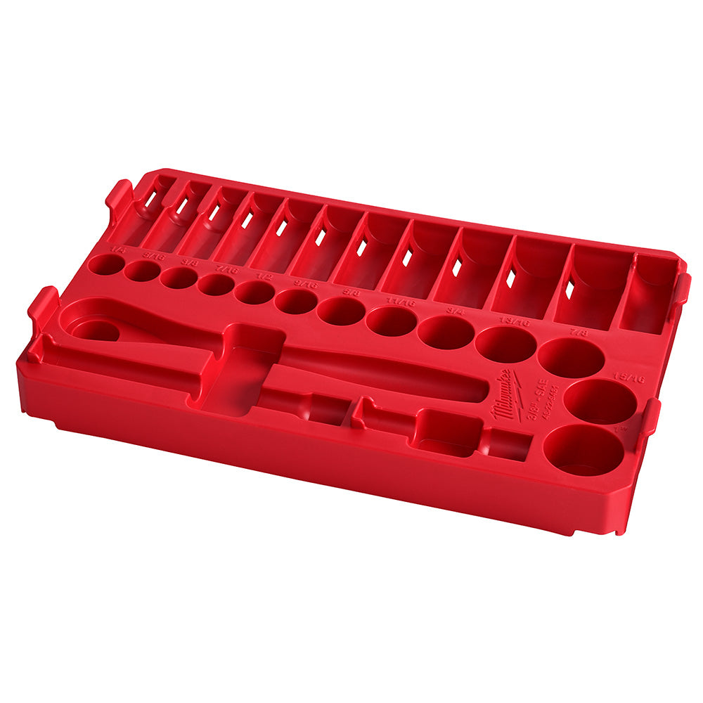 Milwaukee Electric 3/8" 28Pc Sae Rtcht/Socket In Po-Tray - MLW-48-22-9481T | MFVCanada.com