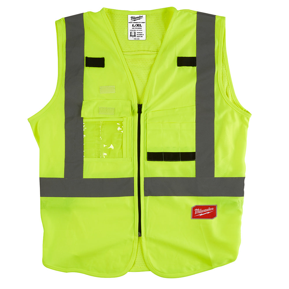 Milwaukee Electric (12) Hi Vis Vest - Yellow - L/Xl - MLW-48-73-5062 | MFVCanada.com