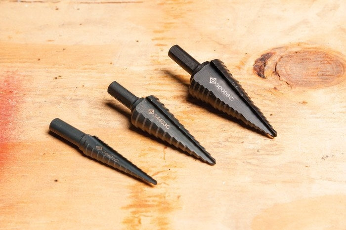 Greenlee Step Bit Kit #1,3 & 8 (35884C) - GRE-35884C | GarageAndFab.com