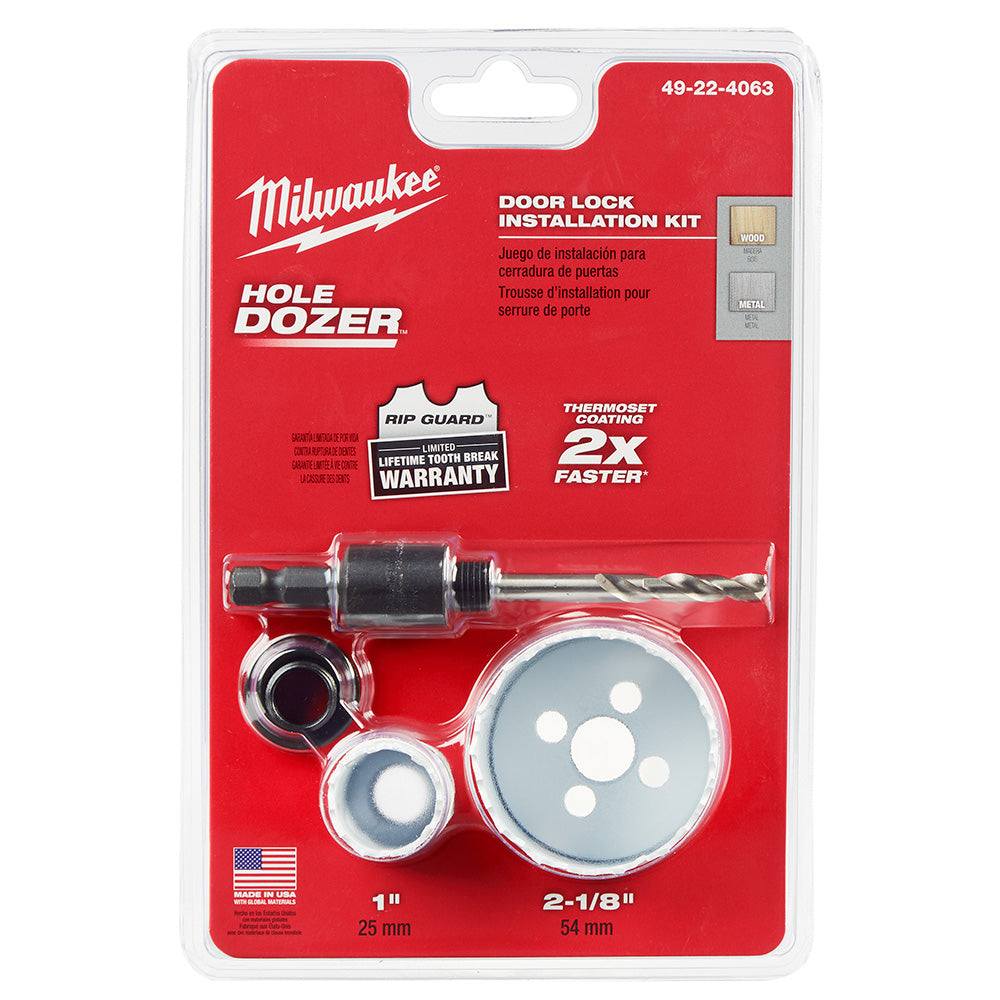 Milwaukee Electric Hole Dozer Holesaw Door Lock K - MLW-49-22-4063 | MFVCanada.com