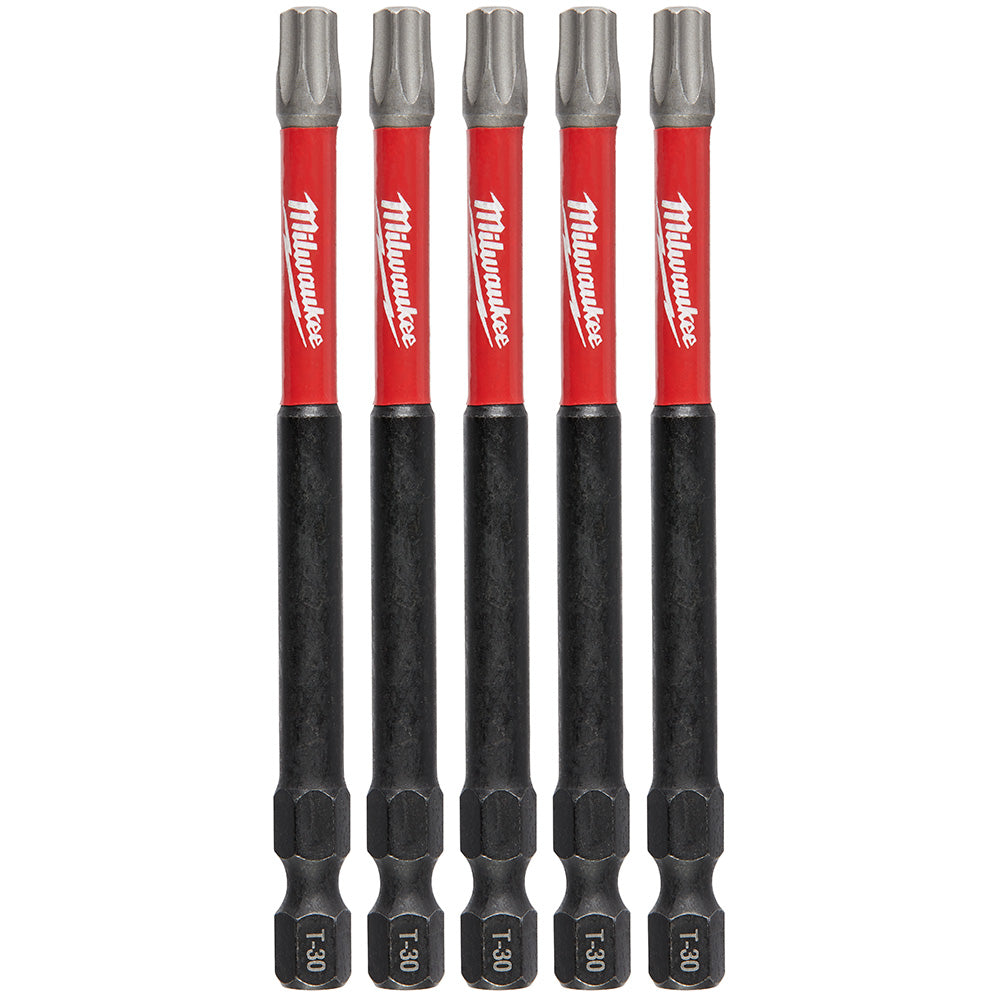 Milwaukee Electric (6) 5Pk 3-1/2" Pwrench Bit T30 - MLW-48-32-4580 | MFVCanada.com