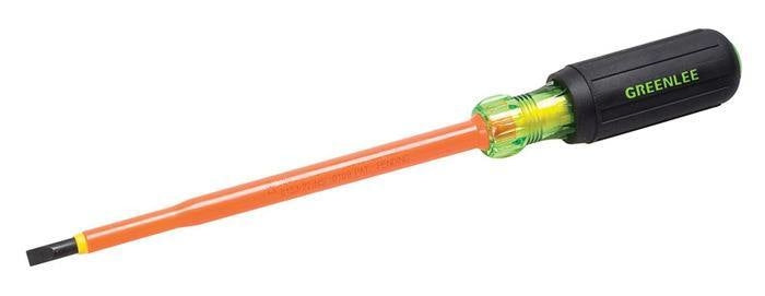 Greenlee Screwdriver, Insul, Cab, 3/16"X6" -GRE-0153-22-INS | GarageAndFab.com