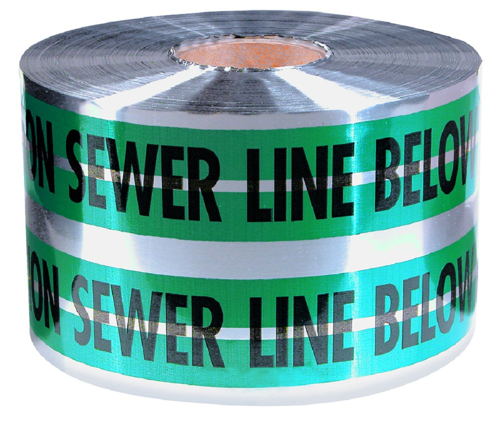Milwaukee Electric 6X1000 Green Sewer Line 5Mil D-Tape 1Rl - MLW-31-055 | MFVCanada.com
