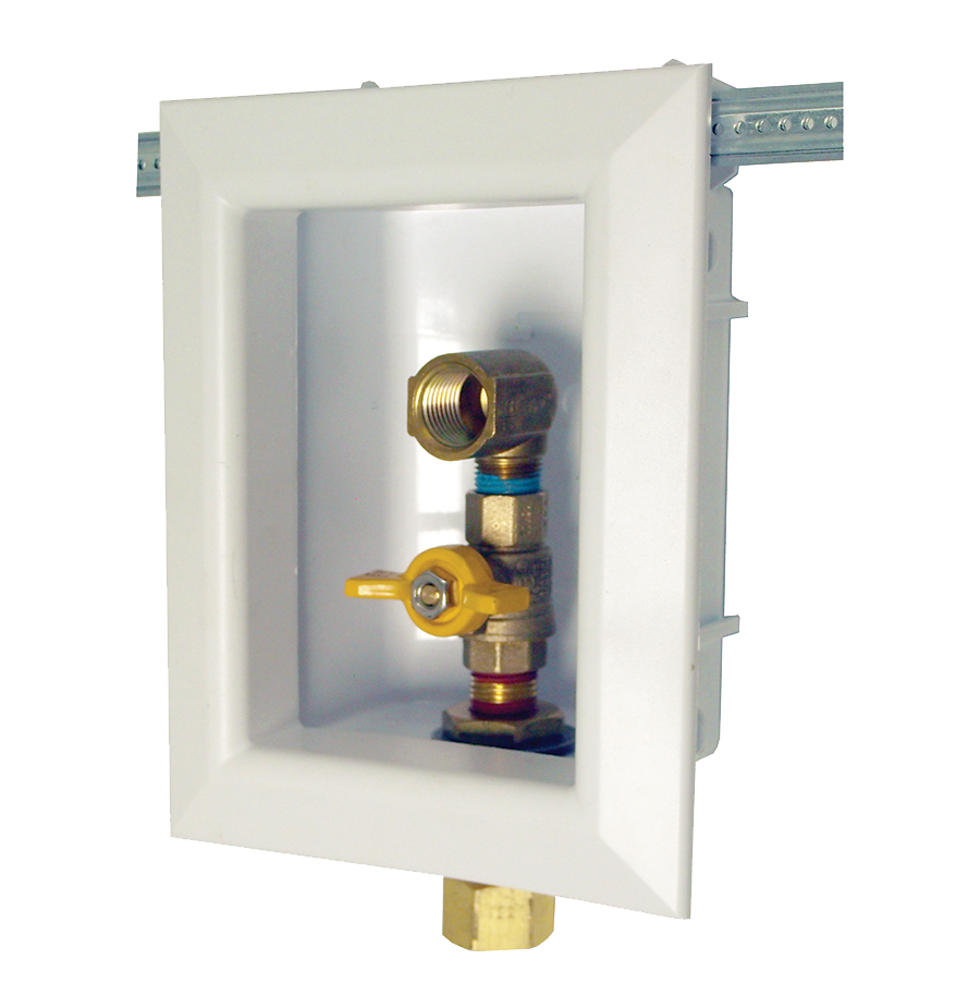 Fairview Gas Appliance Connection;Interior Recessed;1/2FPT Item #: FVF-NGO-INT-D | GarageAndFab.com