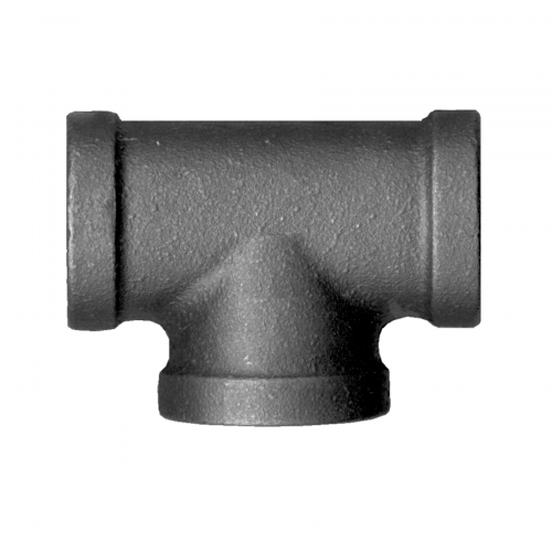 Fairview Black Iron Tee;1x3/4x1/2FPT Item #: FVF-BI-101-HED | GarageAndFab.com