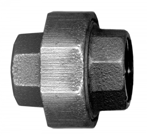Fairview Black Iron Union;3/8FPT Item #: FVF-BI-104-C | GarageAndFab.com