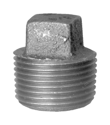 Fairview Merchant Square Head Plug;1/4MPT Item #: FVF-BI-109MC-B | GarageAndFab.com