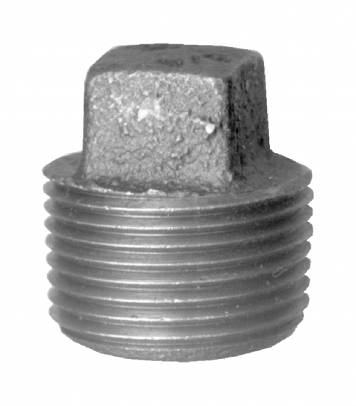 Fairview Black Iron Square Head Plug;2-1/2MPT Item #: FVF-BI-109-N | GarageAndFab.com