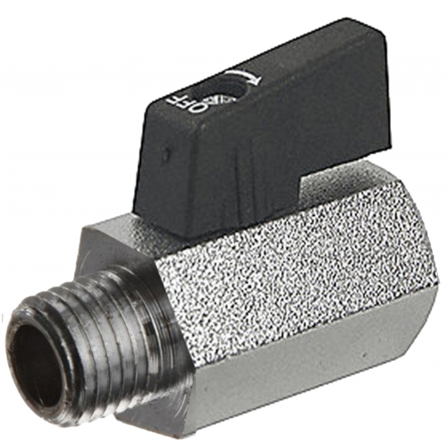 Fairview Mini Shut-off;1/4FPTx1/4MPT Item #: FVF-BVT3120-B | GarageAndFab.com