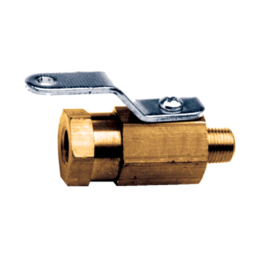 Fairview Mini Ball Valve;1/4FPTx1/4MPT Item #: FVF-BV3120-B | GarageAndFab.com