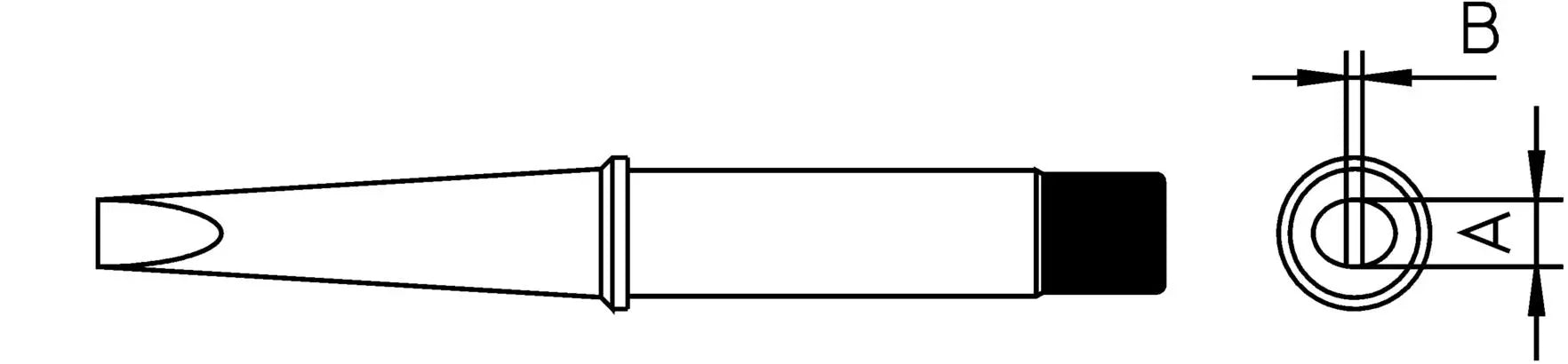 WELLER Tip,Screwdriver,700F,3/16",Fr W100/W100P - WEL-CT6D7 | GarageAndFab.com