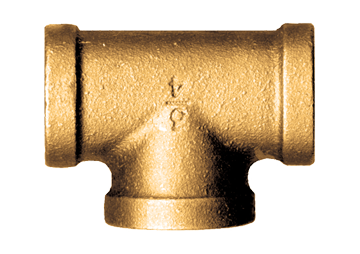 Fairview Cast Bronze Tee;3/4 FPT Item #: FVF-101CA-E | GarageAndFab.com
