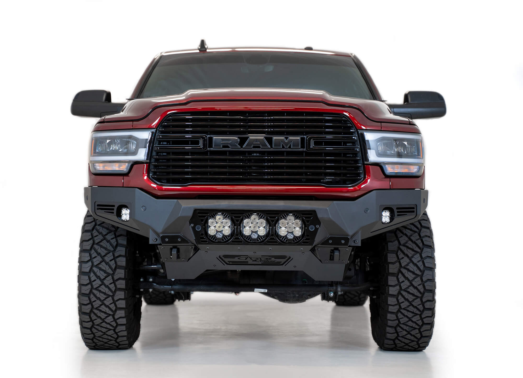 ADD Offroad 2019-2022 Ram 2500/3500 Bomber Front Bumper (Baja Designs) F560014100103 | GarageAndFab.com