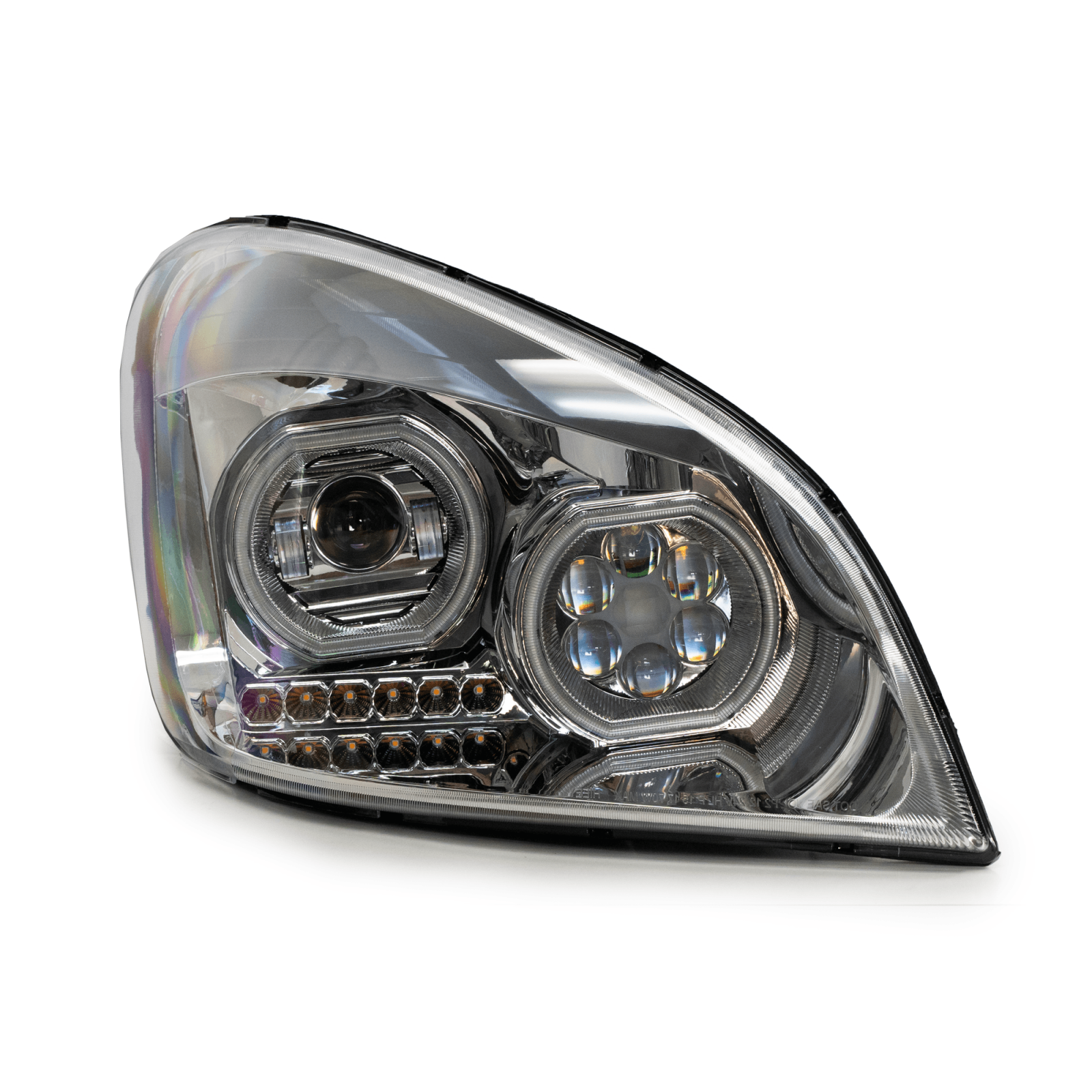 Vivid FL01-P Brilliant Series Freightliner Cascadia Led Headlight Chrome Passenger 2008-2017 | GarageAndFab.com