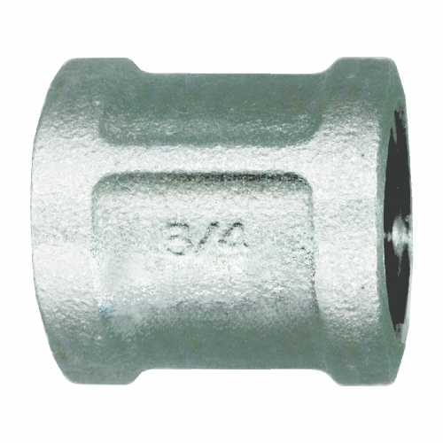 Fairview Galvanized Iron Coupler;2-1/2FPT Item #: FVF-GI-103-N | GarageAndFab.com