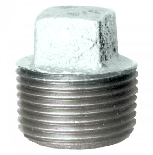 Fairview Galvanized Iron Square Head Plug;3/8MPT Item #: FVF-GI-109-C | GarageAndFab.com
