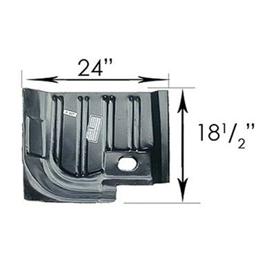 Goodmark Industries FLOOR PAN PATCH (REAR) - GMK302051064R | GarageAndFab.com