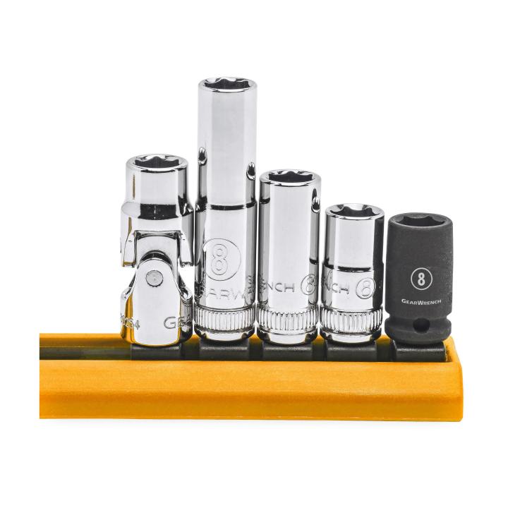 GearWrench Set Socket 1/4Dr 8MM 5Pc - GWR-80102 | GarageAndFab.com