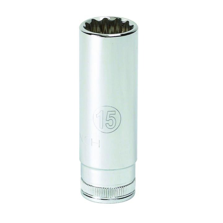 GearWrench Socket Deep 1/4DR 12PT 9/16 - GWR-80229 | GarageAndFab.com