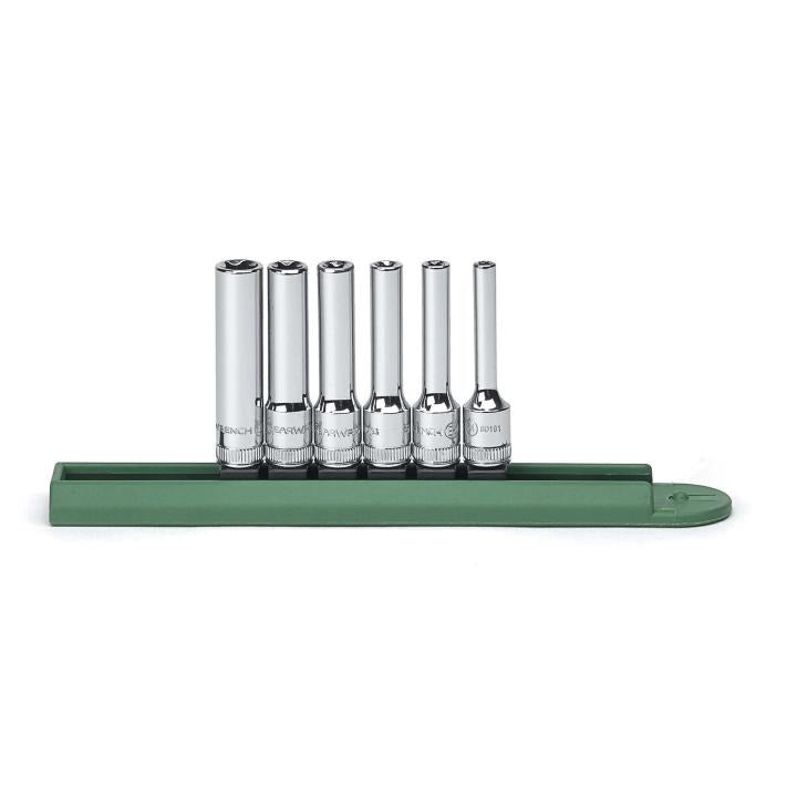 GearWrench Set Socket Deep Extension  Trx 1/4DR 6Pc - GWR-80322 | GarageAndFab.com