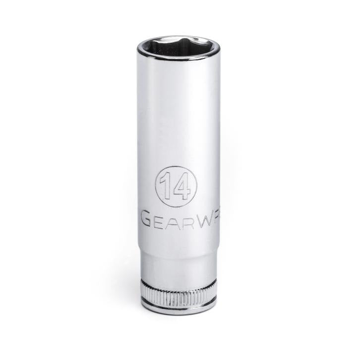 GearWrench Socket Deep 3/8 DR 6PT 14MM - GWR-80396 | GarageAndFab.com