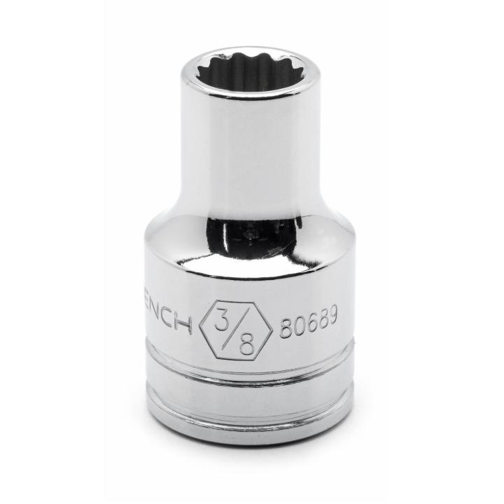 GearWrench Socket Std 1/2DR 12PT 3/8 - GWR-80689 | GarageAndFab.com