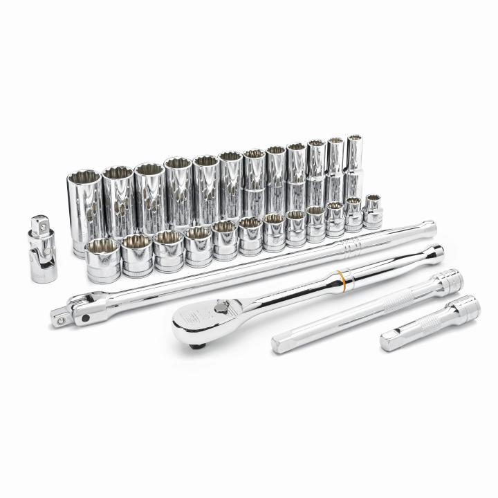 GearWrench Set Socket 29Pc 3/8 DR 12PT Met - GWR-80692 | GarageAndFab.com