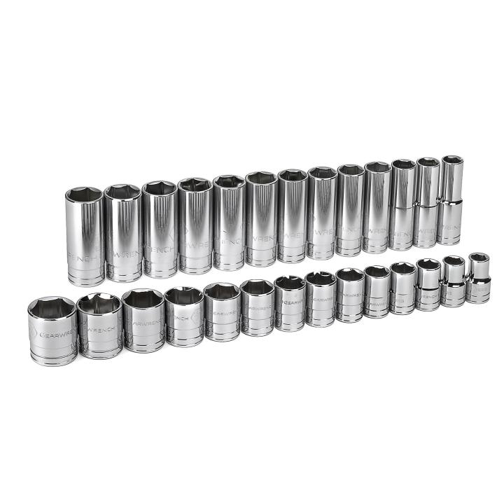 GearWrench Set Socket Mast Sae 1/2DR 27Pc - GWR-80729 | GarageAndFab.com