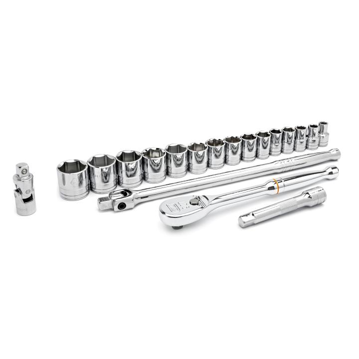 GearWrench Set Socket 19Pc 1/2DR 6Pt - GWR-80791 | GarageAndFab.com
