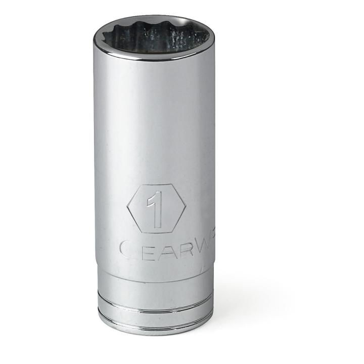 GearWrench Socket Deep 1/2DR 12PT 1 - GWR-80795 | GarageAndFab.com