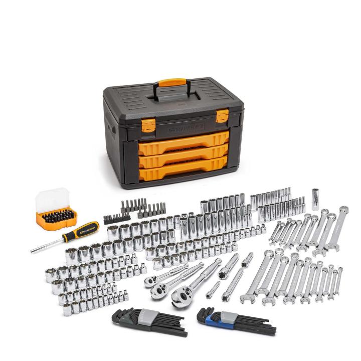 GearWrench Set Mech Tool Bmc 1/4, 3/8, 1/2 219Pc - GWR-80940 | GarageAndFab.com