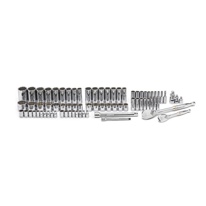 GearWrench Set Socket Sae/Met 1/4-3/8 DR 76 Pc - GWR-80948 | GarageAndFab.com