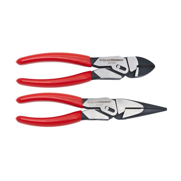 GearWrench Set Plier Ca Long Nose Diag Cut - GWR-82124 | GarageAndFab.com
