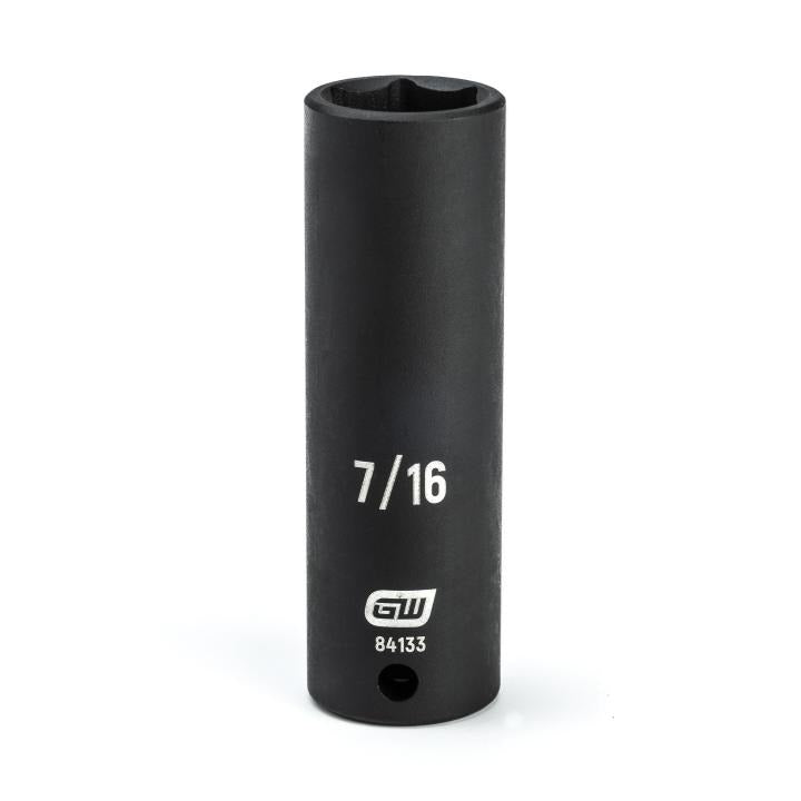 GearWrench Socket Impact Deep 1/4DR T 7/16 - GWR-84133 | GarageAndFab.com