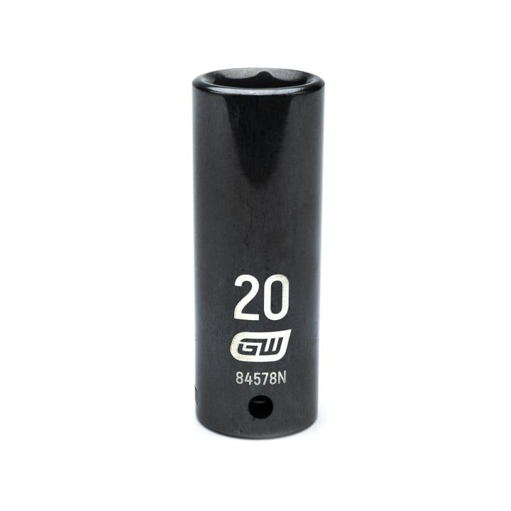 GearWrench 1/2"Drive 20MM Deep Impact Socket - GWR-84578N | GarageAndFab.com