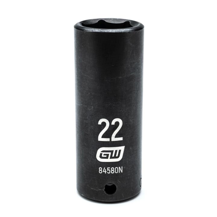 GearWrench 1/2"Drive 22MM Deep Impact Socket - GWR-84580N | GarageAndFab.com
