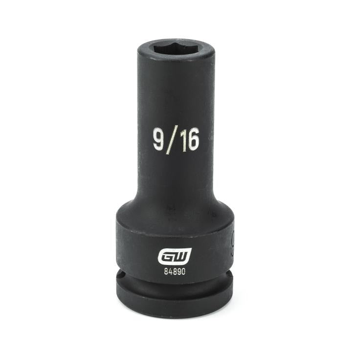 GearWrench Socket Impact Deep 3/4DR 6PT 9/16 - GWR-84890 | GarageAndFab.com
