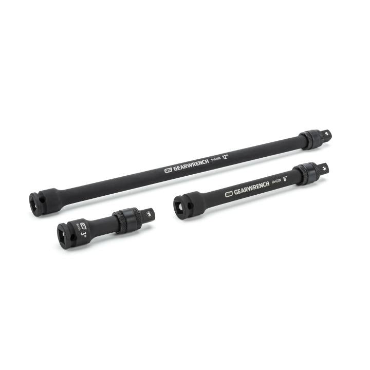 GearWrench Set Extension  Impact Locking 3/8 DR 3Pc - GWR-84927N | GarageAndFab.com