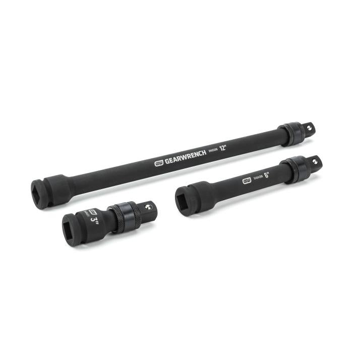 GearWrench Set Extension  Impact Locking 1/2DR 3Pc - GWR-84951N | GarageAndFab.com