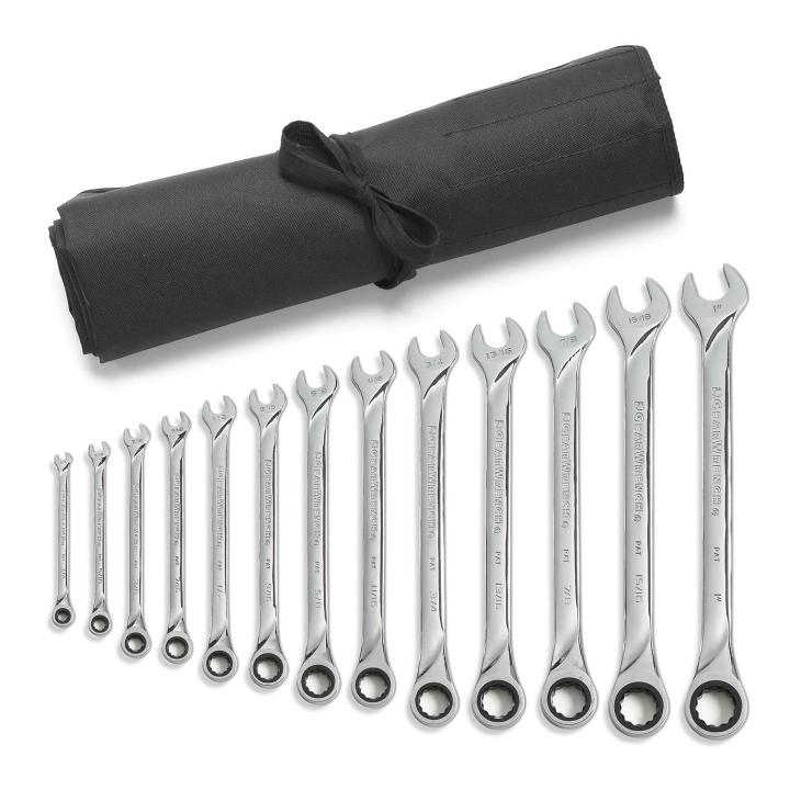 GearWrench Set Wrench Rat Xl Sae 13Pc Roll - GWR-85199R | GarageAndFab.com