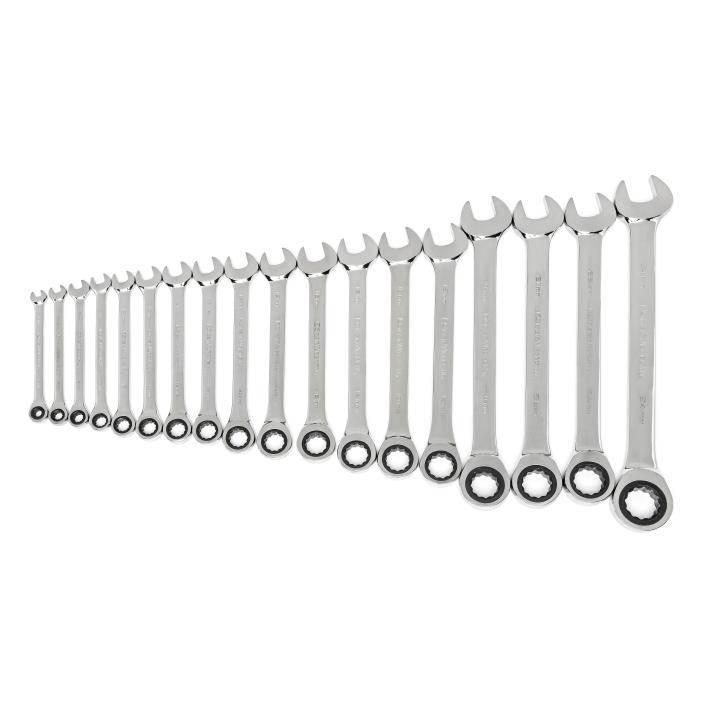 GearWrench Set Wrench Rat Combination Met 18Pc - GWR-85890-02 | GarageAndFab.com