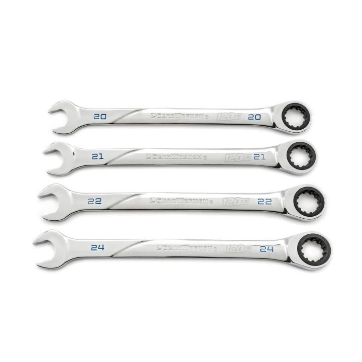 GearWrench Set Wrench Rat Combination 120Xp Met 4Pc - GWR-86428 | GarageAndFab.com