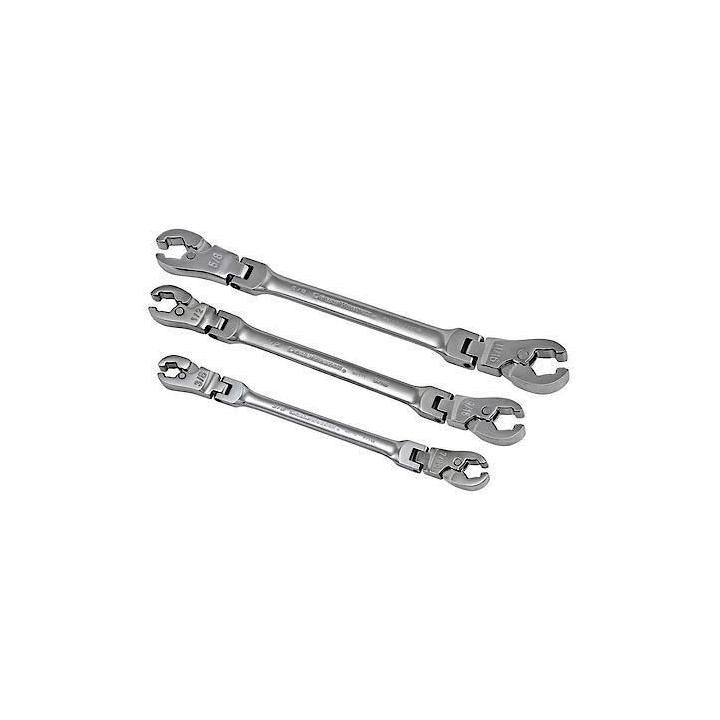 GearWrench Set Rat Flx Flare Nut 3Pc Sae - GWR-89098 | GarageAndFab.com