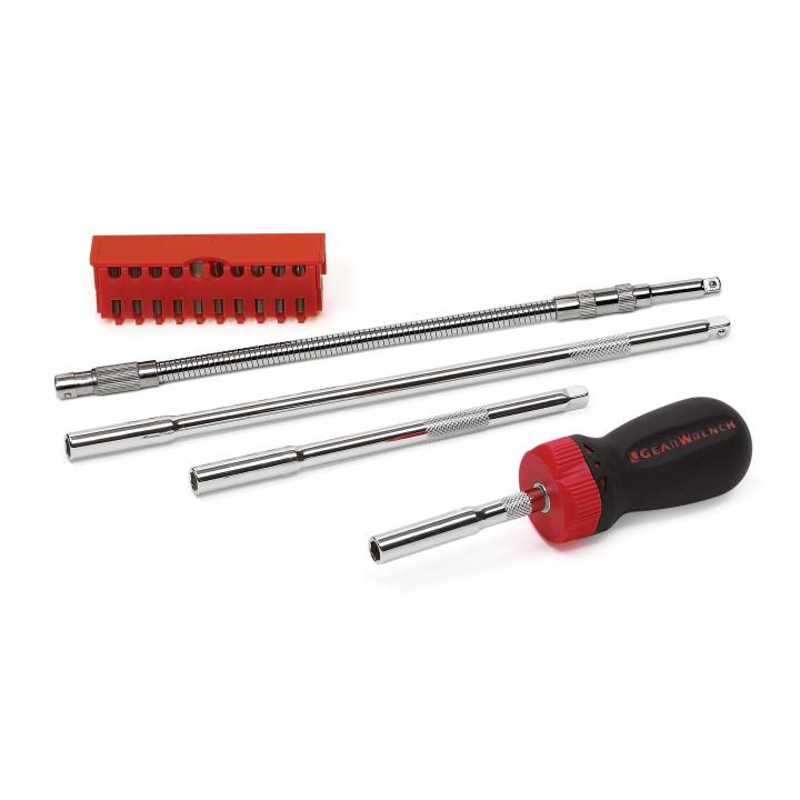 GearWrench Set Rat Stubby Screwdriver 15Pc - GWR-8915D | GarageAndFab.com