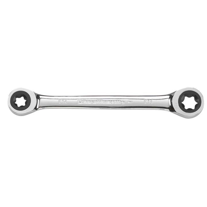 GearWrench Wrench Rat Double Bx E14Xe18 - GWR-9222 | GarageAndFab.com