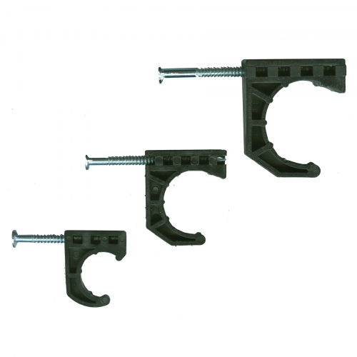 Fairview PEX Tube J-Clamp w/Nail 1/2 Item #: FVF-PEX-JC-10 | GarageAndFab.com