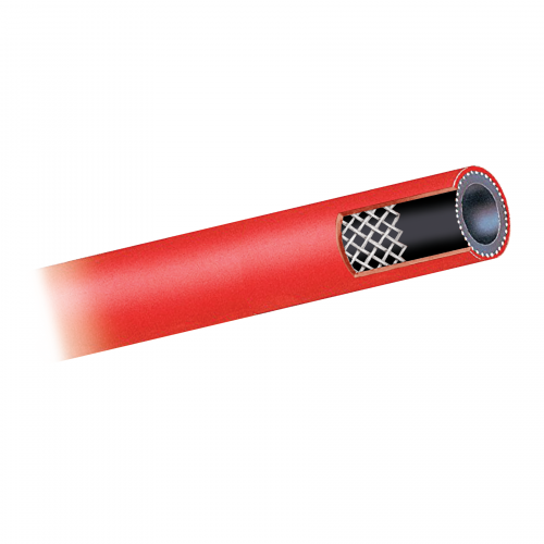 Fairview 5/8 ID Htr Hose;Red Rubber;50ft Item #: FVF-HHR-10-50 | GarageAndFab.com